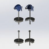 Flanged thermowells